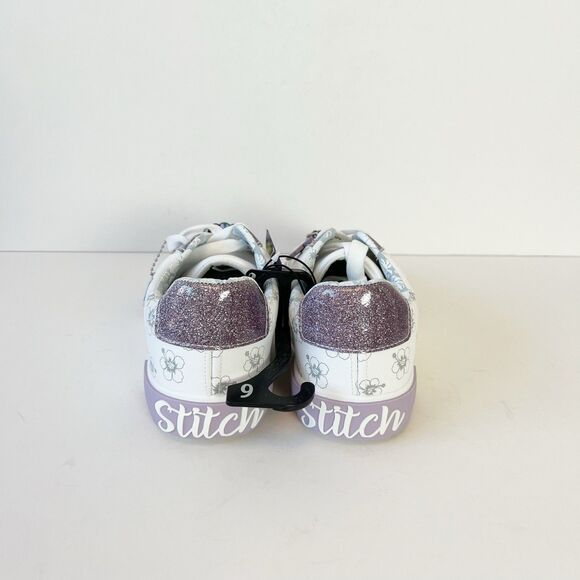 Disney’s Lilo & Stitch Women’s Low Top Lace Up Court Sneakers White Size 6 NWTs - Picture 7 of 12